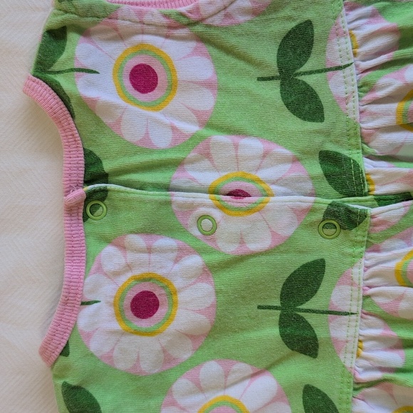 carter's colorful retro floral cotton summer sun dress 9 months baby girl - Picture 7 of 7